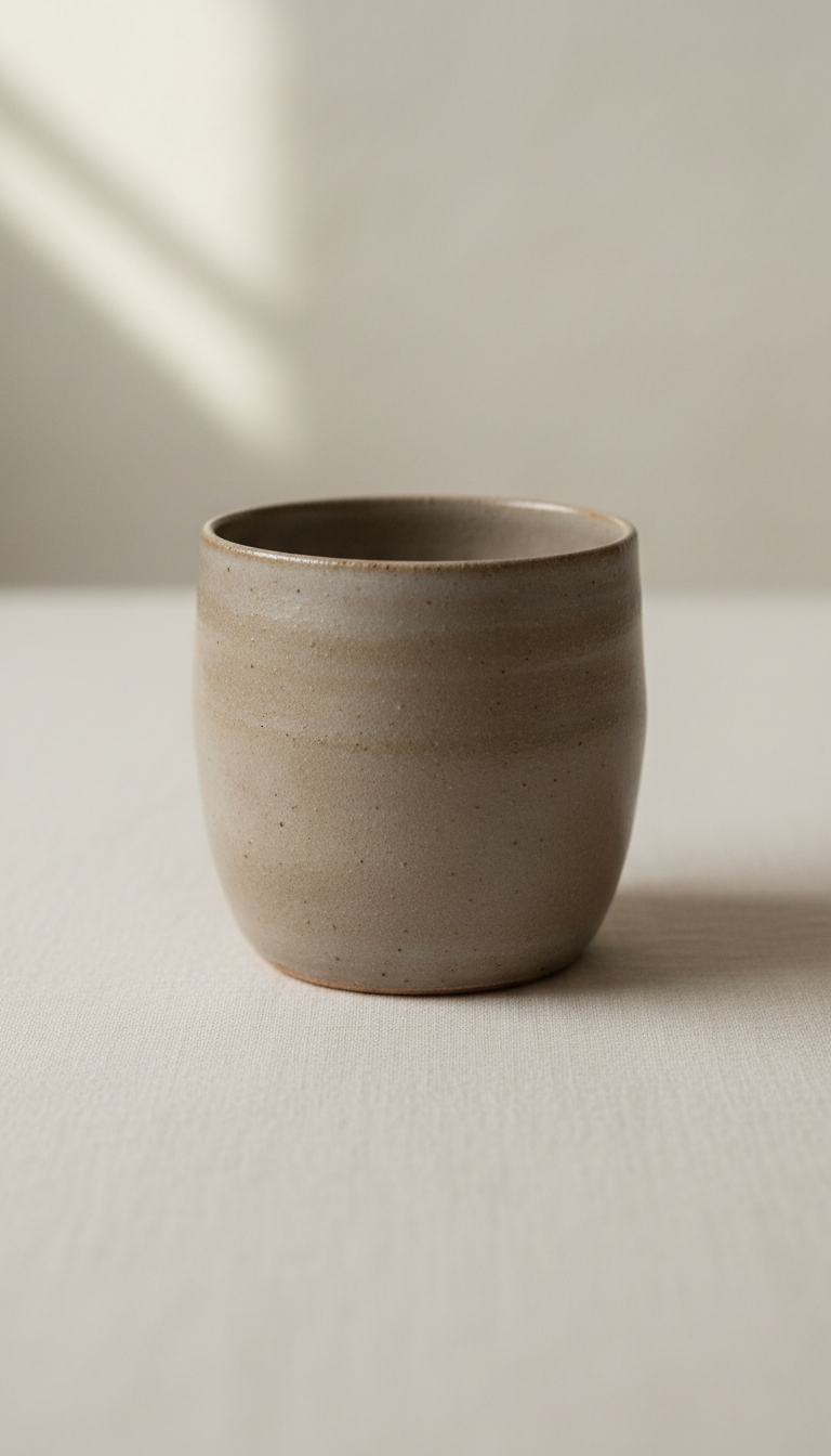 Hand-Thrown Matte Ceramic Mug