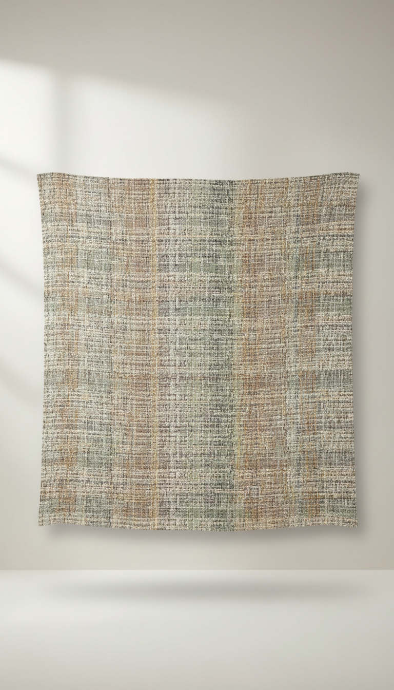 Woven Linen Throw Blanket